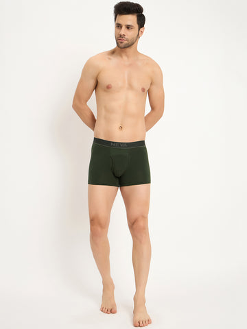 Neva MAXX Gents pack of 2 Trunks elasticated waistband front open fly